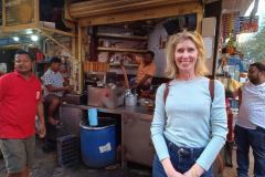 Full-Day-Customised-Kolkata-City-Tour-Guest-having-Local-Tea
