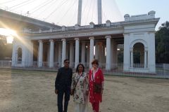 Full-Day-Kolkata-City-Tours-Guests-at-the-Prinsep-Ghat-Riverside