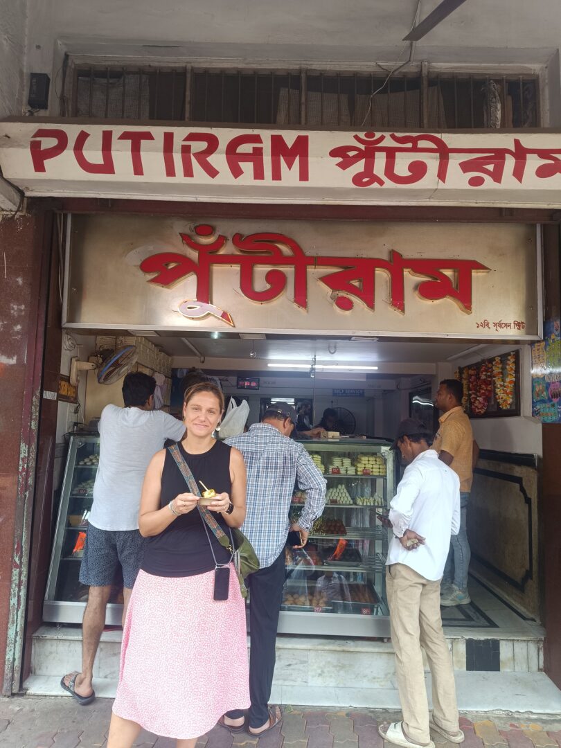 People buying sweets at Putiram shop.